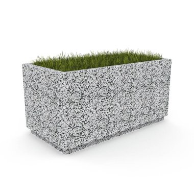 3 boyutlu çiçek saksısı Sardunya