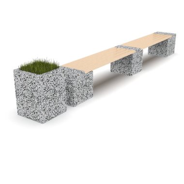 3D model Euro2 hat bankı ve Kil saksı