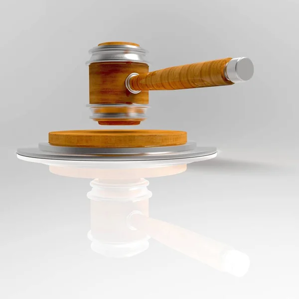 Metal çekiçle yargıçlık yapıyor. Paralel 1 olarak görüntüle