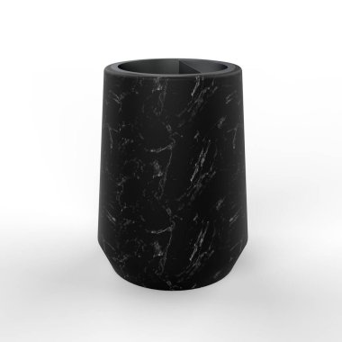 3D model vazo DublinBlack Matte mermeri