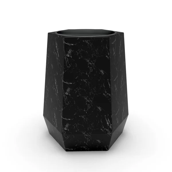 3D model vazo BrestBlack Matte mermeri