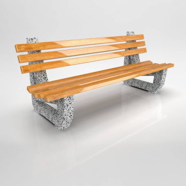 3D Betonbank-Bituma-6 mermer satranç