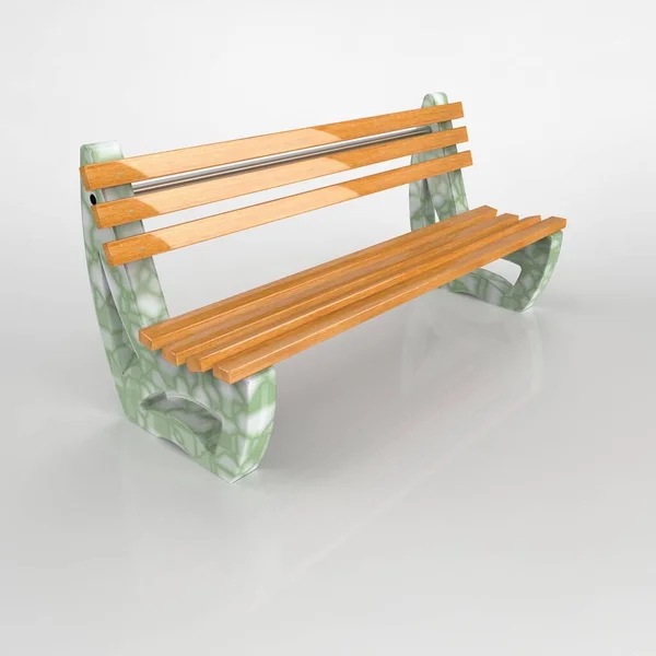 3D yapım Betonbank-Bituma-39 Yeşil Terrazzo Döşeme — Stok fotoğraf