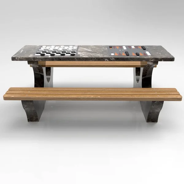 3D render Schachtisch fuer draussen gespr 115 Rosenholz 14 