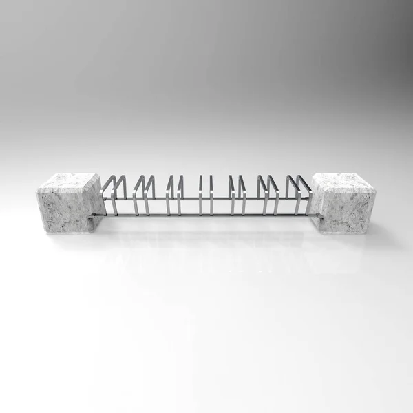 Bisiklet Otoparkı ön görünümü 11 'in 3d resmi