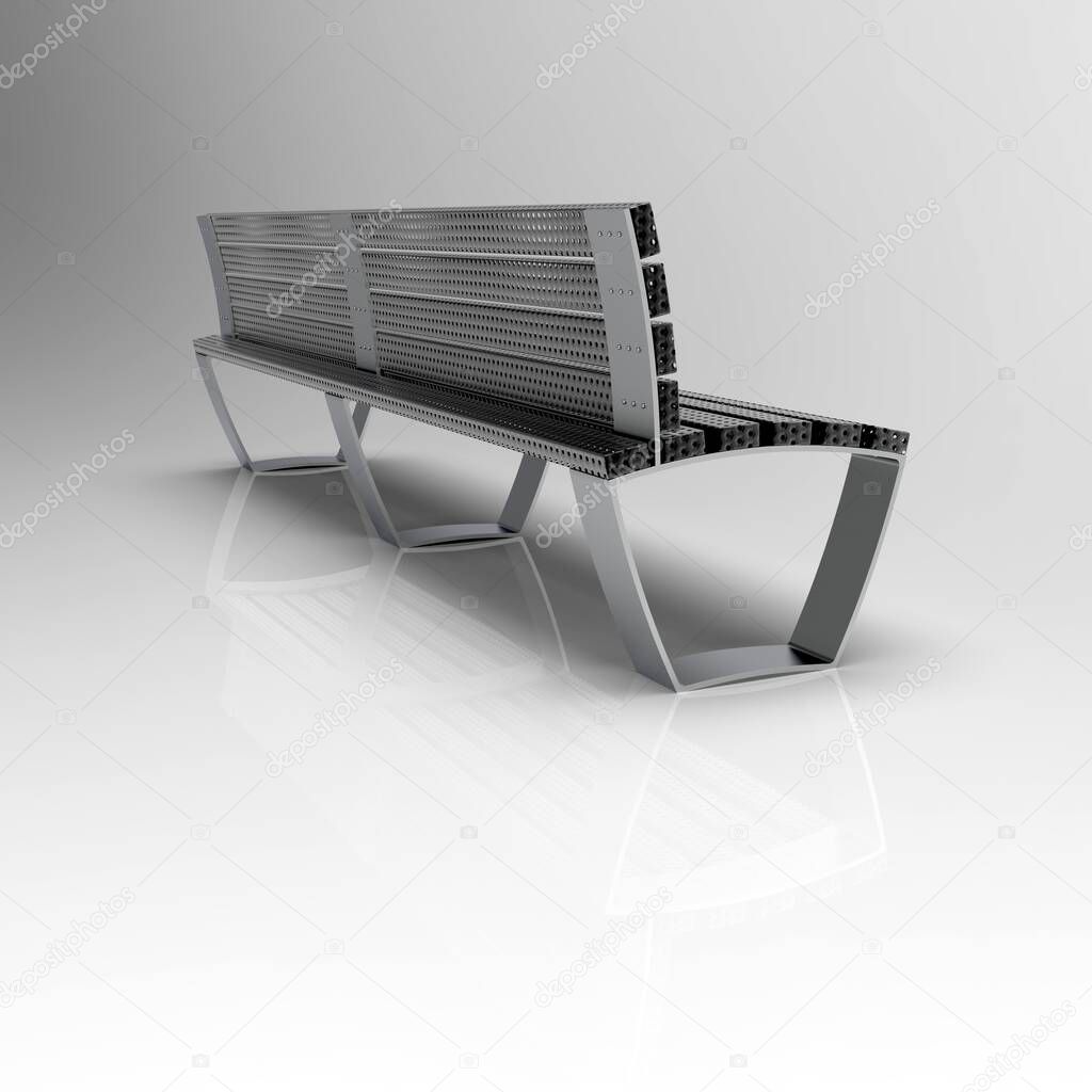3D image bench Campus Line B 1