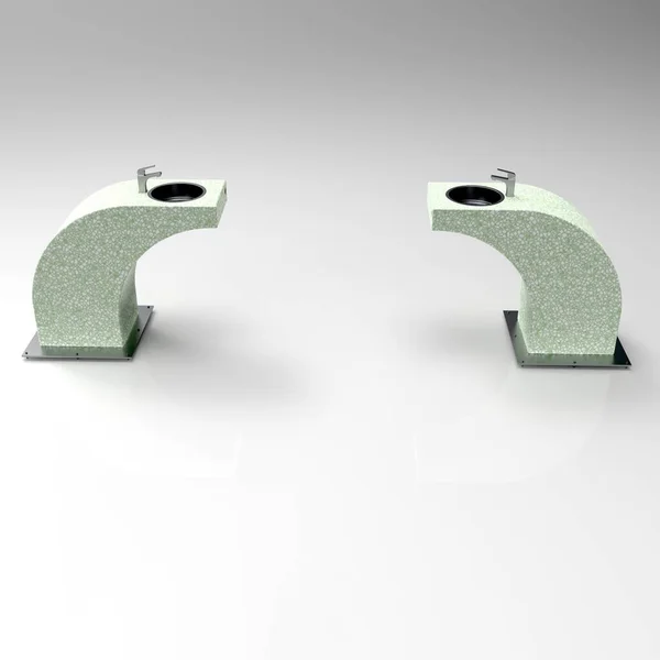 Bahçe çeşmesi Frezzo mermerinin 3 boyutlu görüntüsü