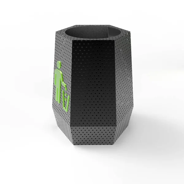 3D görüntü kentsel yaratıcı vazo 10. kül