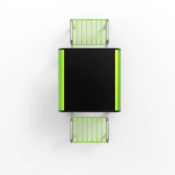 3D resim bahçesi bank MT290 4