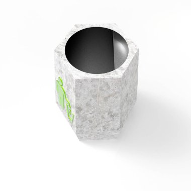 3D görüntü kentsel yaratıcı vazo 6