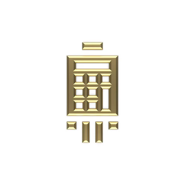 3d imagen del icono del dinero oro 24 — Foto de Stock