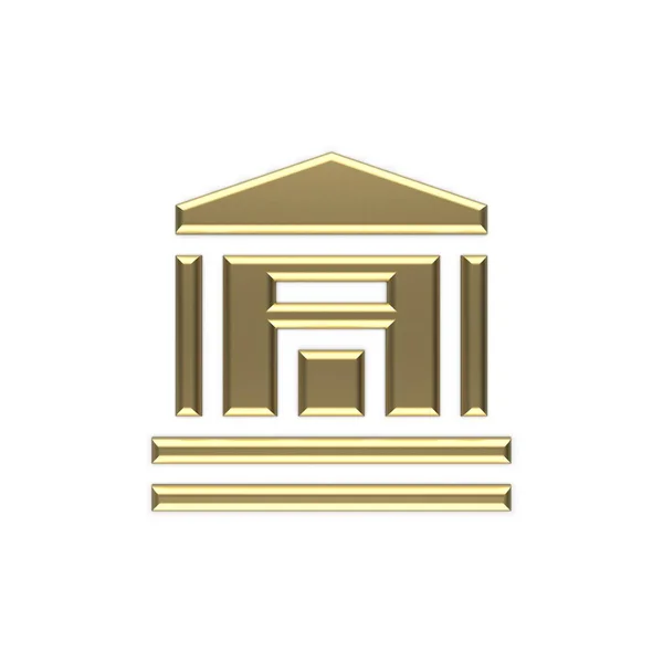 Imagem 3D do ícone do dinheiro ouro 13 — Fotografia de Stock