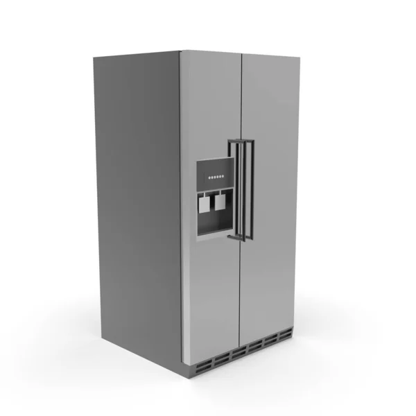 3d imagen de un refrigerador de color con congelador 05 —  Fotos de Stock