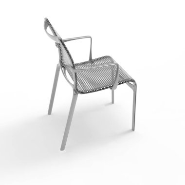 Metal ofis koltuğu 06 'nın 3D görüntüsü