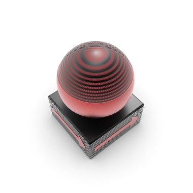 Renkli park direklerinin 3D görüntüsü Sfera 204