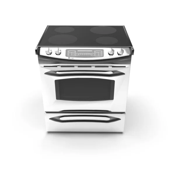 3d imagen de horno compacto con placa de inducción 04 —  Fotos de Stock
