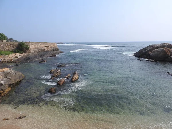Galle, Sri Lanka 'daki Deniz Feneri manzarası.