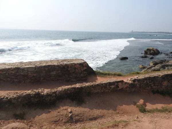 Utsikt mot fyren i Galle, Sri Lanka. — Stockfoto