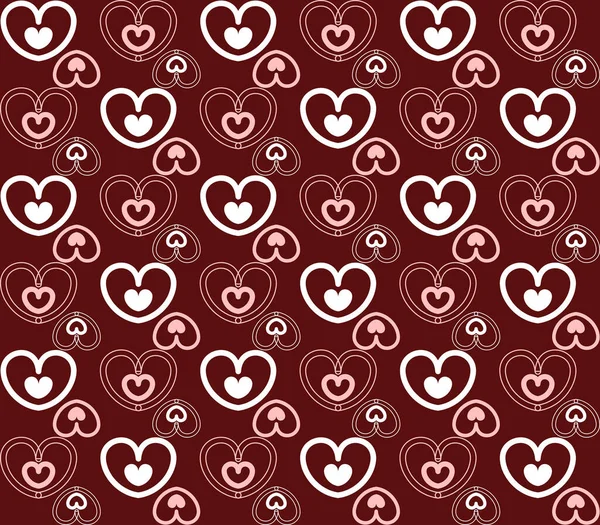 Seamless pattern with little heart for valentine day — Stock Vector