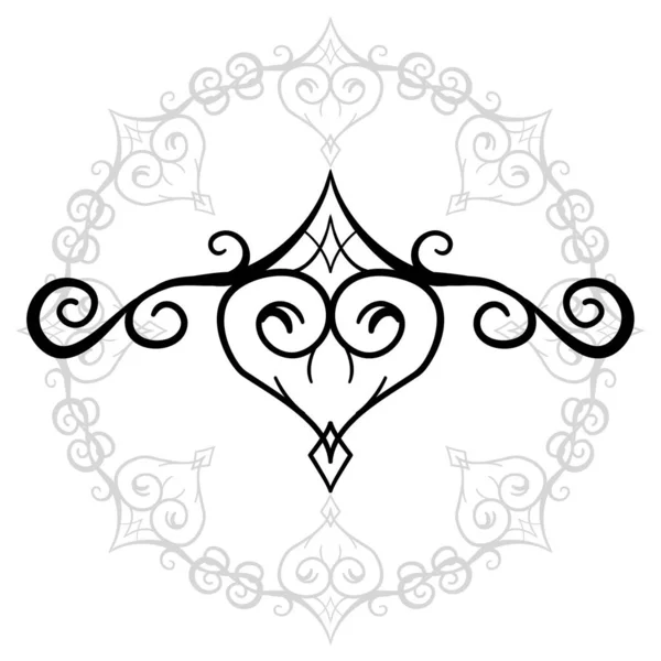 Векторный дамасский элемент. Классический элегантный орнамент, королевская викторианская бесшовная текстура для обоев, текстиля, обертывания — стоковый вектор