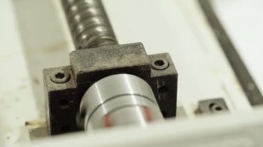 Çalışan bir değirmen makinesine yakın çekim