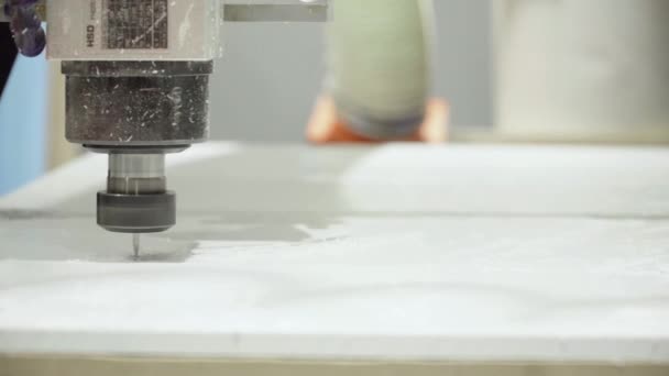 Close-up of a working milling machine — Stock Video