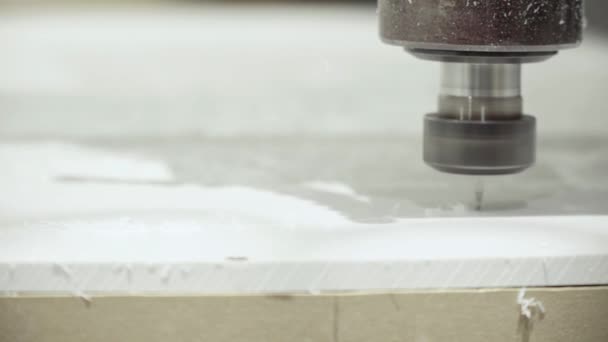 Close-up of a working milling machine — Stock Video
