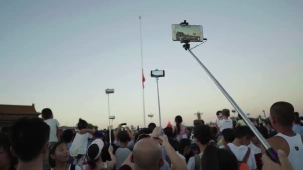 Lapangan Tiananmen. Beijing. Cina. Asia — Stok Video