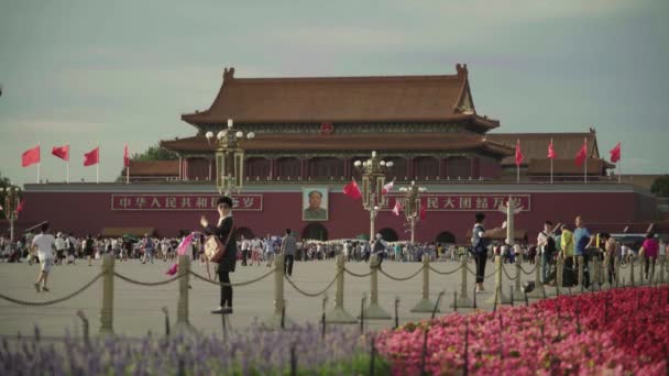 Platz des himmlischen Friedens. Peking. China. Asien — Stockvideo