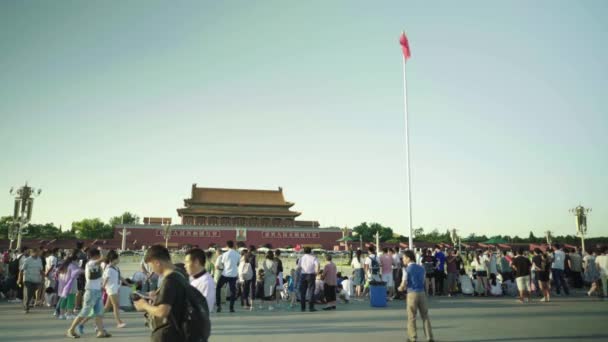 Himmelska fridens torg. Peking. Kina. Asien — Stockvideo