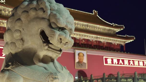 Tiananmen Meydanı. Pekin 'de. Çin. Asya — Stok video