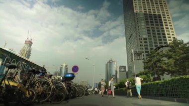 Bir iş bölgesinde gökdelenler. Pekin 'de. Çin. Asya