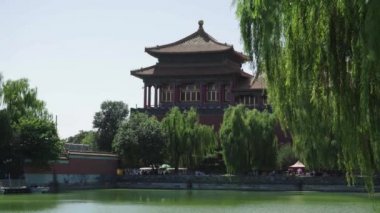 Çin mimarisi. Pekin 'de. Çin. Asya