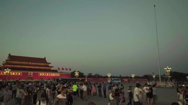 Platz des himmlischen Friedens. Peking. China. Asien — Stockvideo