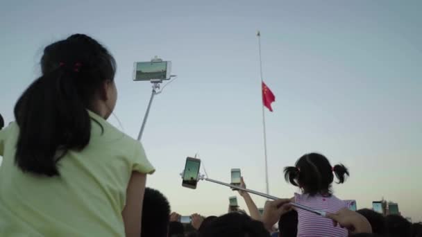 Het Tiananmen-plein. Peking. China. Azië — Stockvideo