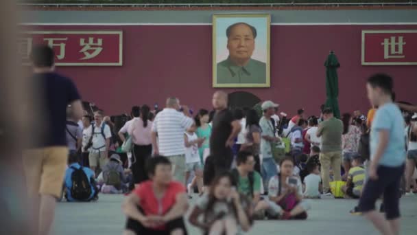 Praça Tiananmen. Pequim. A China. Ásia — Vídeo de Stock