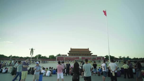 Praça Tiananmen. Pequim. A China. Ásia — Vídeo de Stock