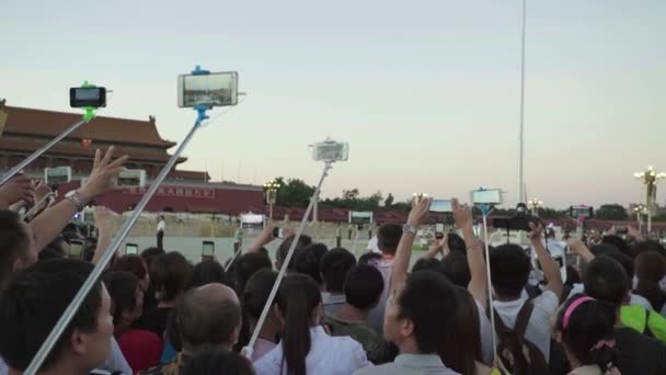 Lapangan Tiananmen. Beijing. Cina. Asia — Stok Video
