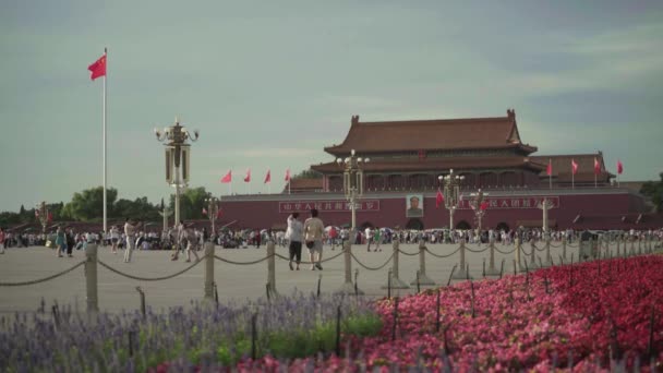 Praça Tiananmen. Pequim. A China. Ásia — Vídeo de Stock