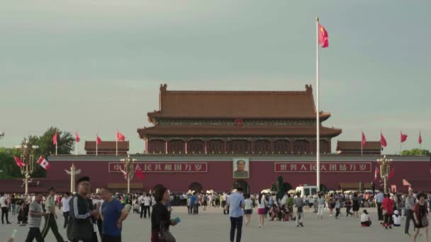 Himmelska fridens torg. Peking. Kina. Asien — Stockvideo