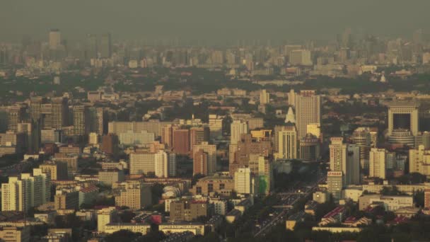 高さから街の景色。風景。北京。中国だアジア — ストック動画