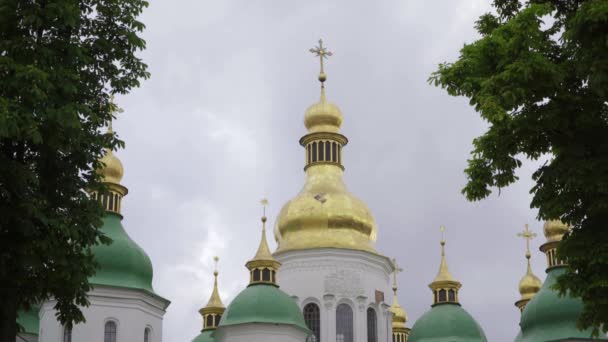 索菲亚 基辅的教堂。 乌克兰. — 图库视频影像