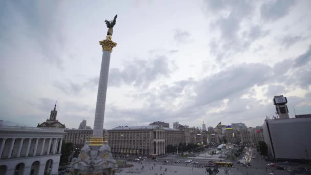 Plac Niepodległości. Maidan. Kijów. Ukraina — Wideo stockowe