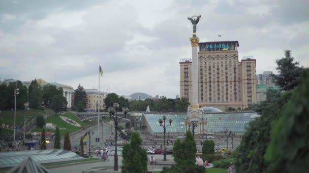 Plac Niepodległości. Maidan. Kijów. Ukraina — Wideo stockowe