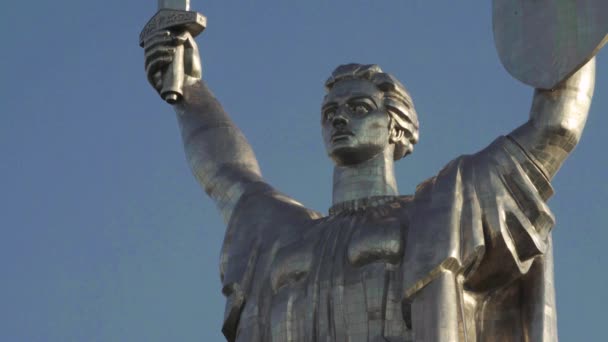 Памятник Родине в Киеве. Украина — стоковое видео