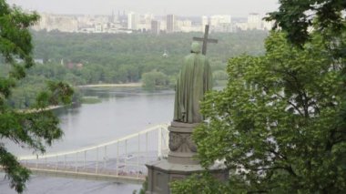 Büyük Anıt Volodymyr. Kyiv. Ukrayna. Yaz