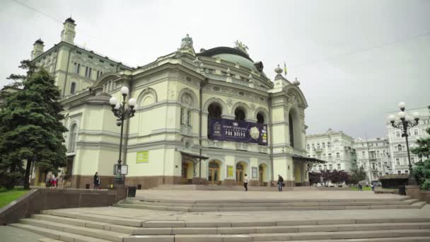 Nationaloper der Ukraine. kjiw — Stockvideo