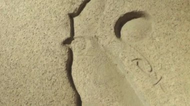 Hiyerogliflere yakın çekim. Kahire. Mısır.