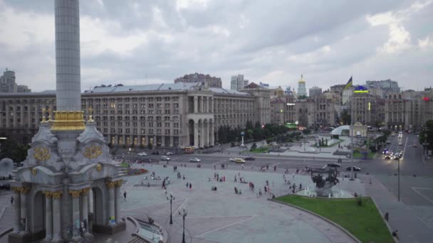 Függetlenség tere. Maidan vagyok. Kijevben. Ukrajna — Stock videók