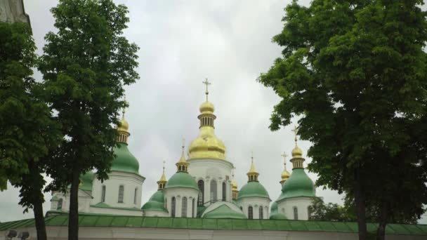 A Sofia. Igreja em Kiev. Ucrânia . — Vídeo de Stock